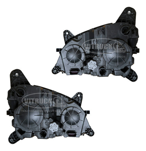Par De Faros Peterbilt 579 / 587 Cromo Ambos Lados
