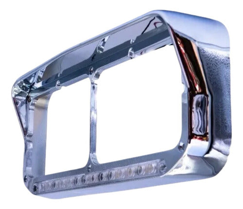 Bisel Faro Kenworth T600/t800/w900 Cromado Con Direccional Cromado