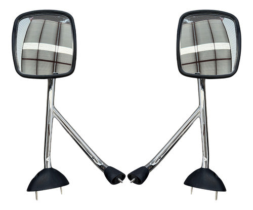 Par Espejos De Cofre International 4300/4400 Durastar Cromo