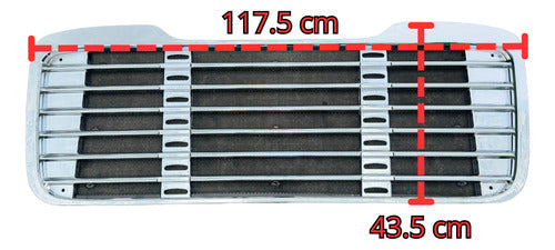 Parrilla De Cofre Freightliner M2/ B2 Cromada - Cromado