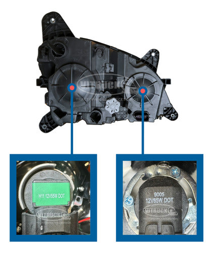 Par De Faros Peterbilt 579 / 587 Cromo Ambos Lados