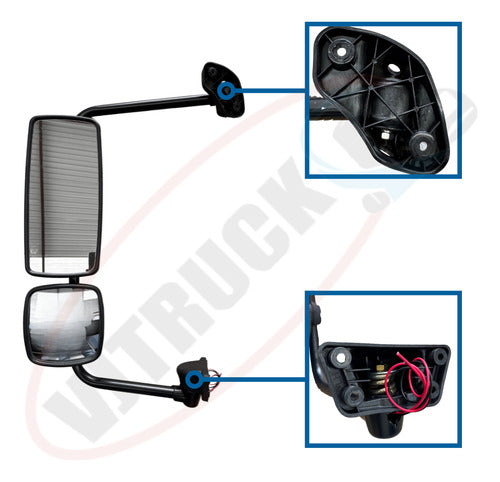 Espejo Freightliner M2 106/112 Izquierdo Negro