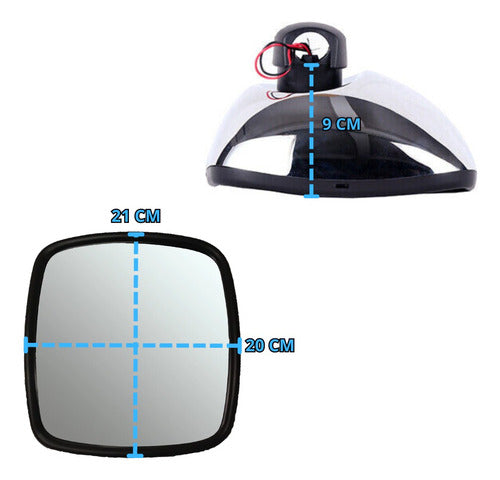 Espejo Cóncavo Freightliner M2 Cromado