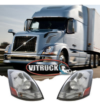 Par De Faros Para Volvo Vnl Tercera Generacion Cromo