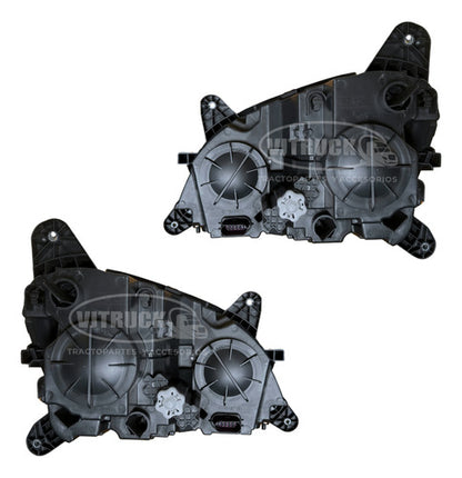 Par De Faros Peterbilt 579 / 587 Cromo Ambos Lados