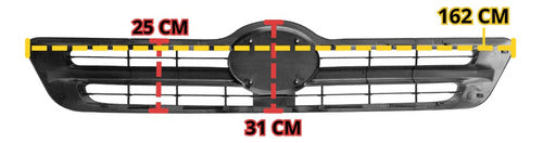 Parrilla Hino 500 Larga 162cm Plateado