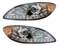 Par De Faros C/tira Led Para Prostar International Ambos Lados