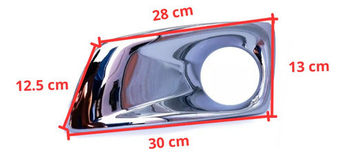 Par Biseles Faro De Niebla Kenworth T660 Cromado Cromo Ambos Lados