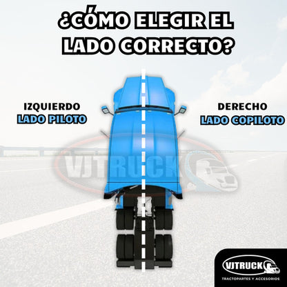 Espejo Lateral 4300/4400 International Derecho Negro