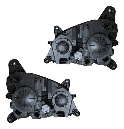 Par De Faros Peterbilt 579 / 587 Negros Ambos Lados