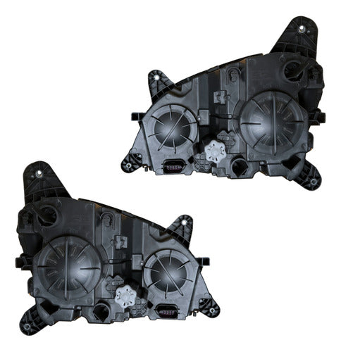Par De Faros Peterbilt 579 / 587 Negros Ambos Lados
