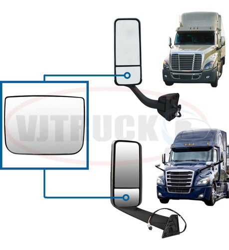 Concavo Espejo De Cabina Cascadia Freightliner Desempañante