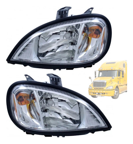 Par De Faros Para Columbia Freightliner Ambos Lados