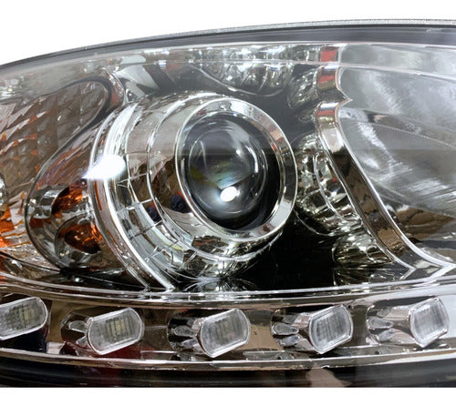 Par De Faros C/tira Led Para Prostar International Ambos Lados