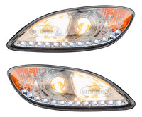Par De Faros C/tira Led Para Prostar International Ambos Lados