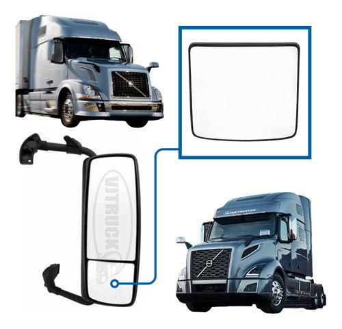 Repuesto Cóncavo De Espejo De Cabina Volvo Vnl 2004-2015+