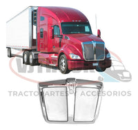Parrilla De Cofre Cromada T680 Kenworth Con Mosquitero Cromado