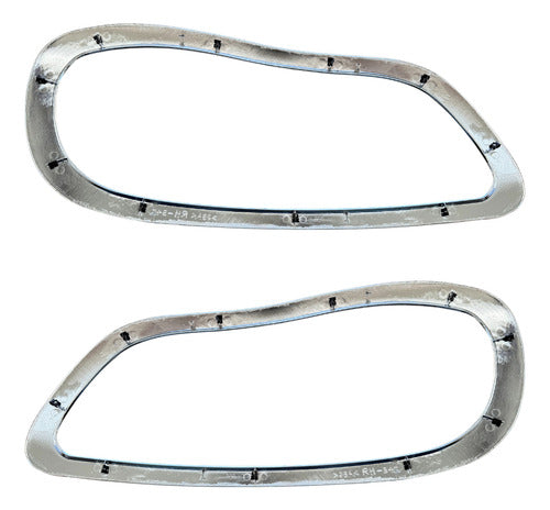 Par De Biseles De Faro Cromados Freightliner M2 106/112 Cromo Ambos Lados