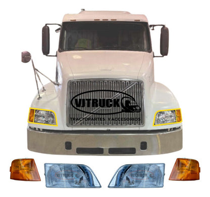Juego De Faros Y Dirrecionales Volvo Vnl 1998-2002 Sin Focos
