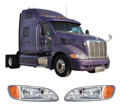 Par De Faros Peterbilt 330 335 386 387 Ambos Lados