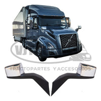 Par Espejos De Cofre Volvo Vnl Cromados Vjtruck