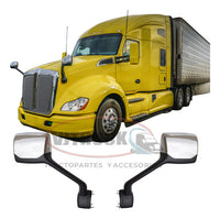 Par De Espejos De Cofre Para Kenworth T680 Cromados