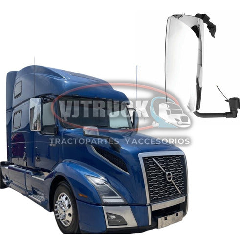 Espejo Lateral Volvo Vnl 3era Y 4ta Gen Cromado Derecho