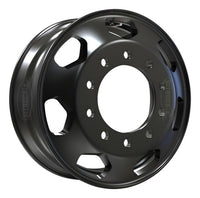 Rin 22.5 Unemon Aluminio 7 Ventanas Diamante Kenworth Negro