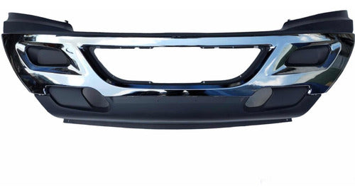 Defensa Central Plastica C/centro Cromodo Para Prostar 08-17 Negro