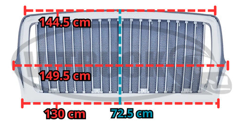 Parrilla De Cofre 7400/7600 International C/mosquitero 01-07 Cromado