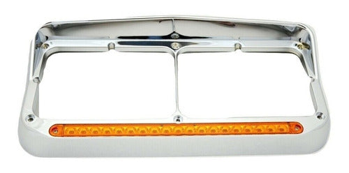 Bisel Faro Kenworth T600/t800/w900 Cromado Con Direccional Cromado