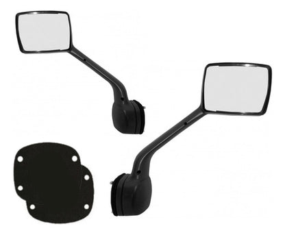 Par De Espejos De Cofre Para Kenworth T680 Cromados