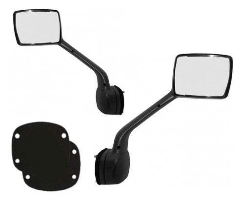 Par De Espejos De Cofre Para Kenworth T680 Cromados