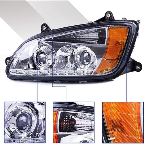 Faro C/tira Led Kenworth T660
