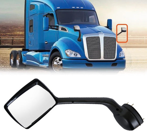 Espejo De Cofre T680 Kenworth Izq Cromado