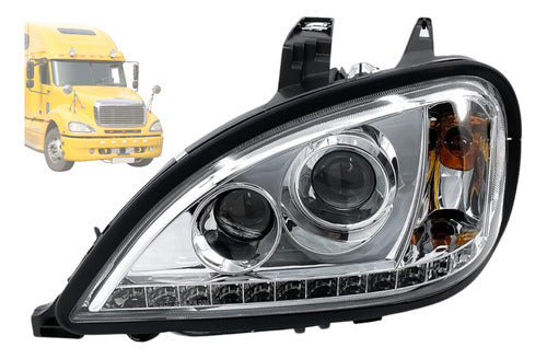 Faro C/tira Led Freightliner Columbia 1996-2017 Izquierdo/conductor