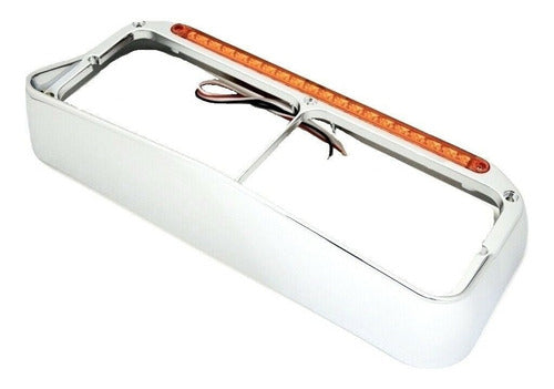 Bisel Faro Kenworth T600/t800/w900 Cromado Con Direccional Cromado