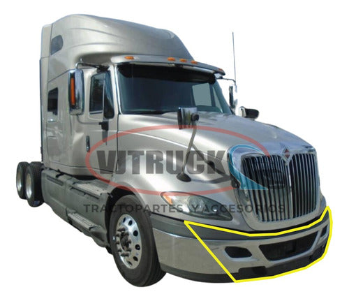 Defensa Central Plastica C/centro Cromodo Para Prostar 08-17 Negro