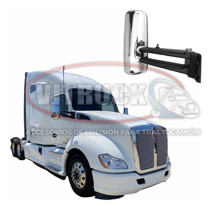 Espejo Lateral T680 Kenworth Derecho Cromado