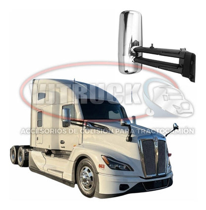 Espejo Lateral T680 Kenworth Derecho Cromado