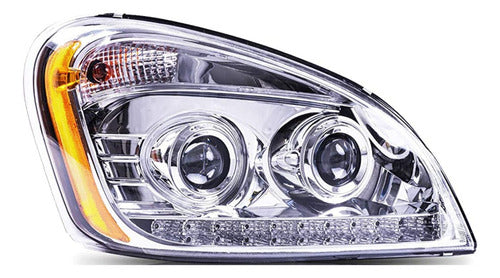 Faro Para Freightliner Cascadia C/tira Led Vjtruck