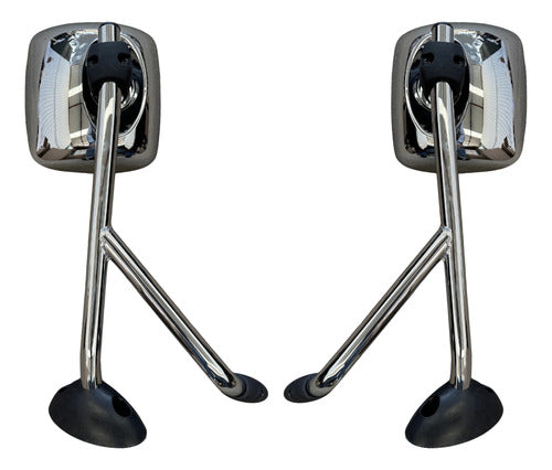 Par Espejos De Cofre International 4300/4400 Durastar Cromo