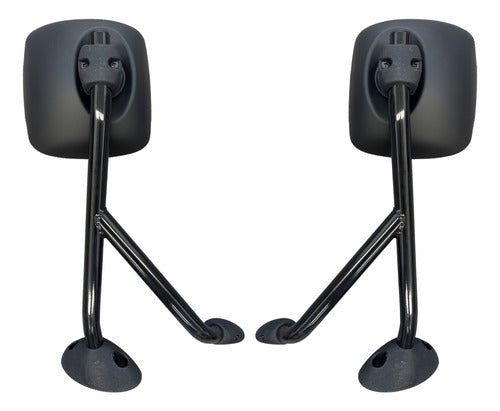 Par Espejos De Cofre International 4300/4400 Durastar Negro