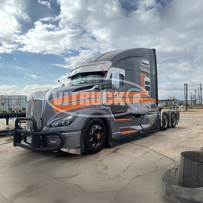 Rin 22.5 Unemon Aluminio 8 Ventanas Tipo Kenworth Negro Negro