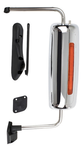 Espejo Cabina Prostar International Cromado  C/cuarto