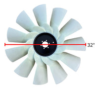 Ventilador 11 Aspas 32x2.5 Motor Cummins Detroit, Caterpilar