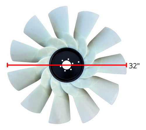 Ventilador 11 Aspas 32x2.5 Motor Cummins Detroit, Caterpilar