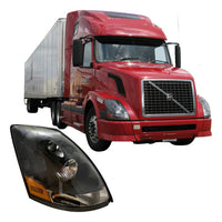 Faro Volvo Vnl 3ra Gen Derecho, Negro
