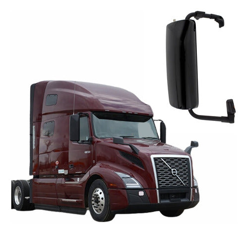 Espejo Lateral Volvo Vnl 3era Y 4ta Gen Negro Derecho